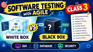 Software Testing with Agile – Class 3 | White Box, Black Box, Gray Box, GUI & Security Testing