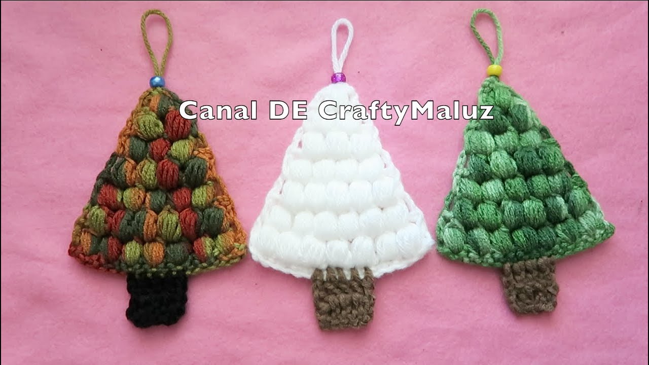 CROCHET TUTORIAL🌲 Árbol de Navidad a crochet muy fácil adornos