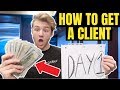 How To Get Your FIRST SMMA Client ON DAY 1 (Easy Sales Strategy)