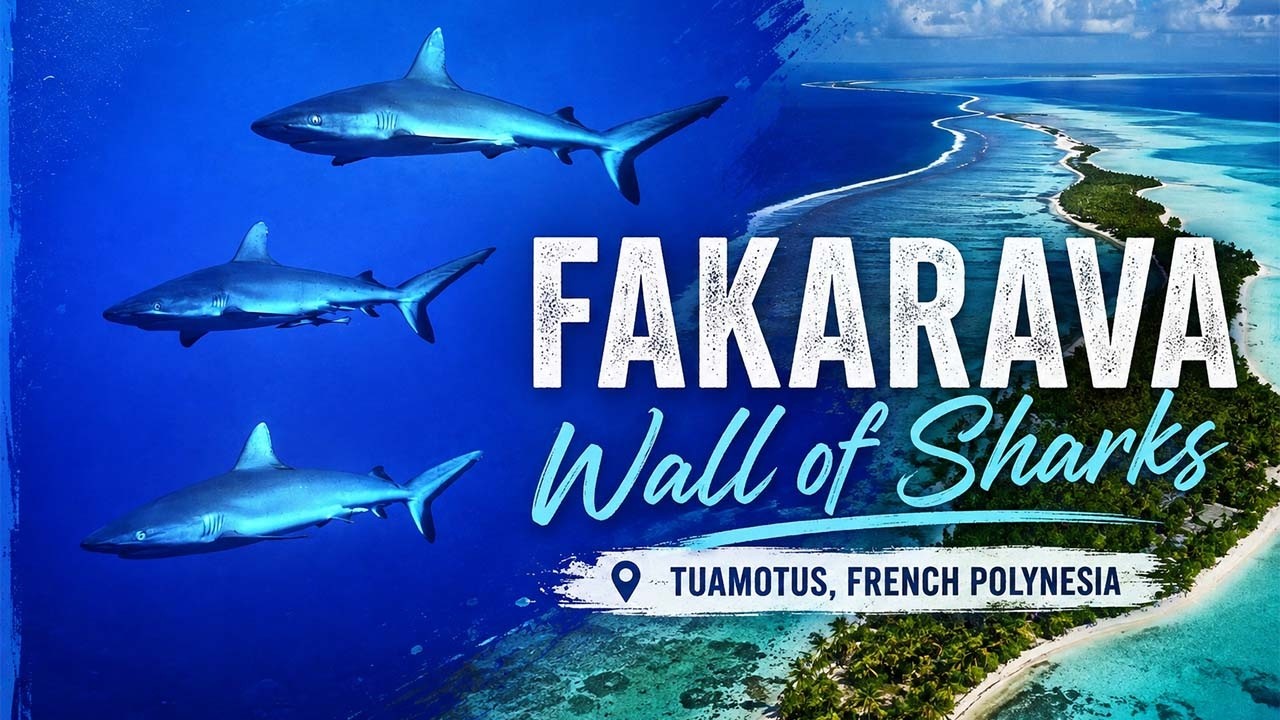 ⁣A moment we’ll never forget — the Shark Wall of Fakarava 🦈 | 700 sharks & 14,000 groupers {EP 29}