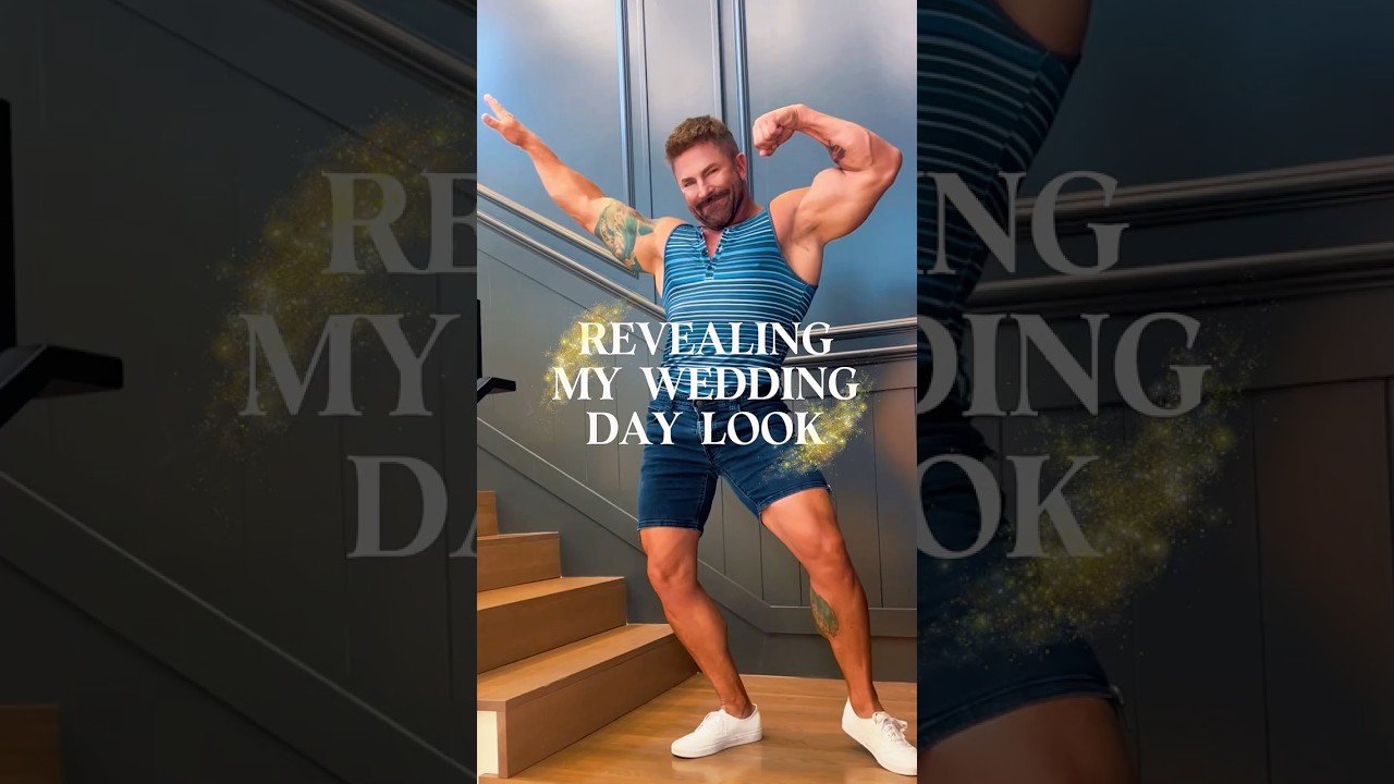 Revealing Mark’s wedding day look… and let’s just say it’s serving ICONIC.