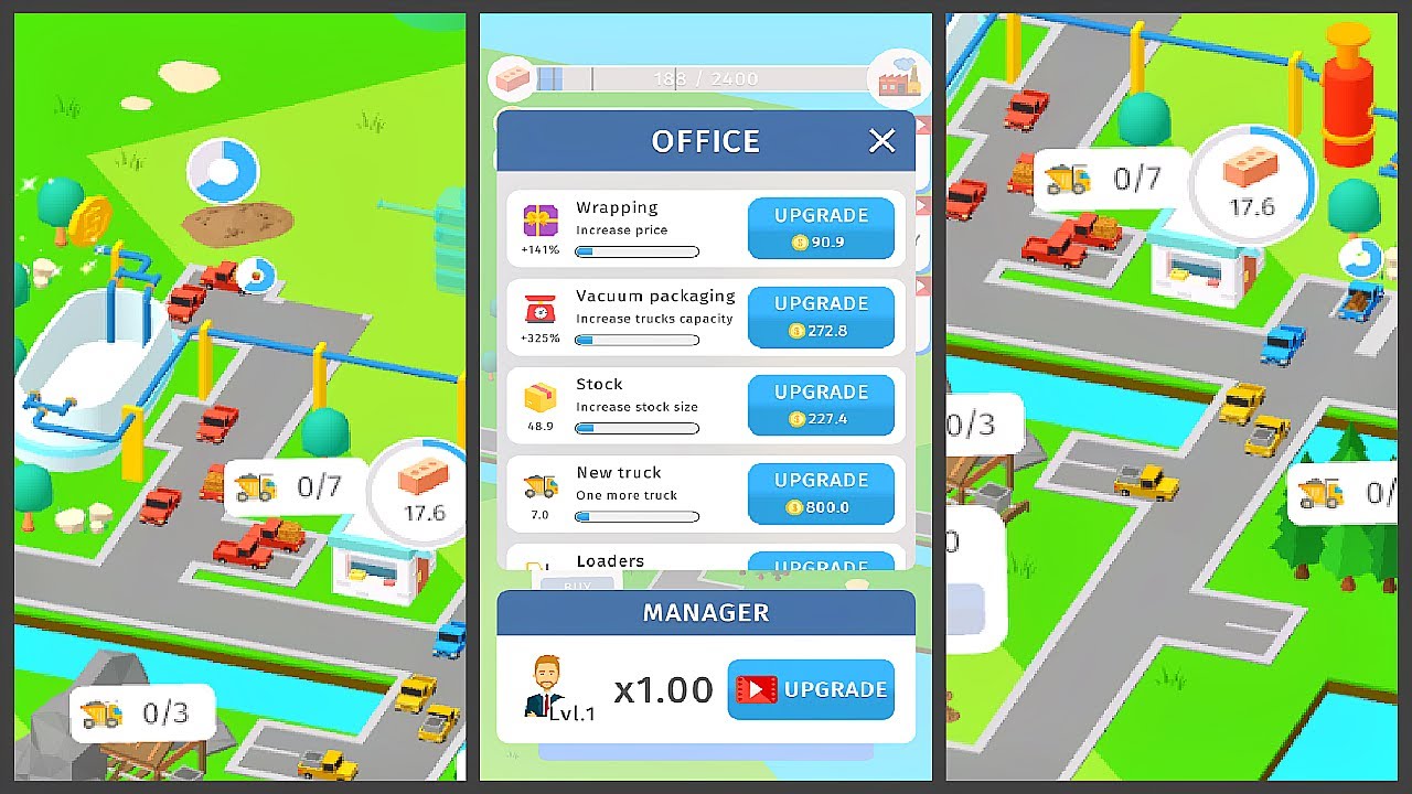 Idle Factories Builder (Gameplay Android)