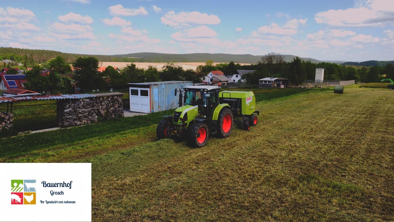 Cabview Claas Ares 567 ATZ mit Claas Rollant 340 Rc