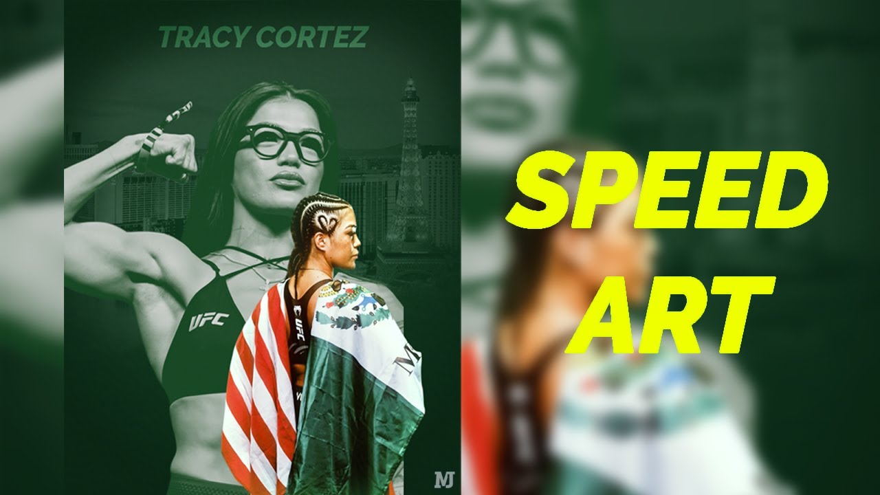 Tracy Cortez Speed Art | UFC Digital Portrait Process