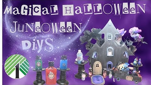 5 *Must See* Magical Halloween Dollar Tree DIYs Two Formula Potion Bottles &  House Bottle Shelf