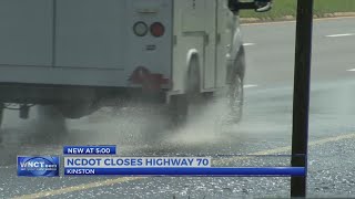 Highway 70 in Kinston now closed at N.C. 58