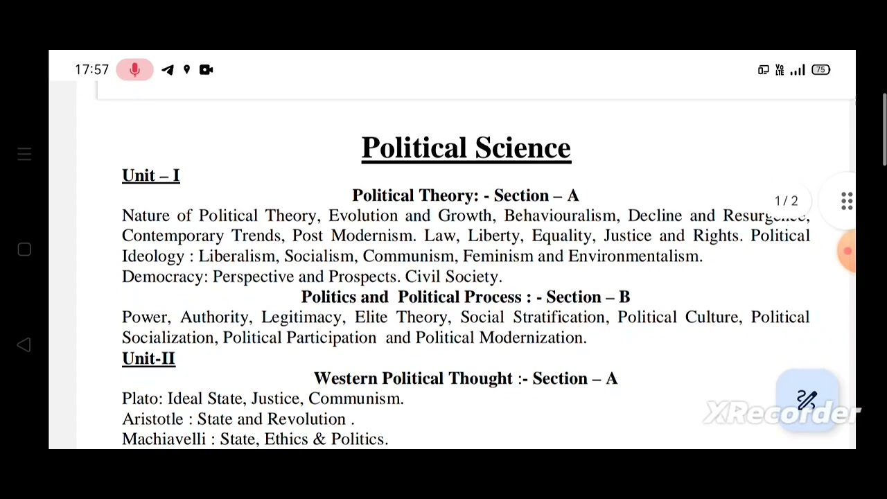 ssb-odisha-political-science-syllabus-for-non-govt-aided-college