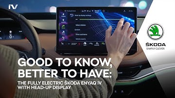 The fully electric ŠKODA ENYAQ: with Head-Up Display