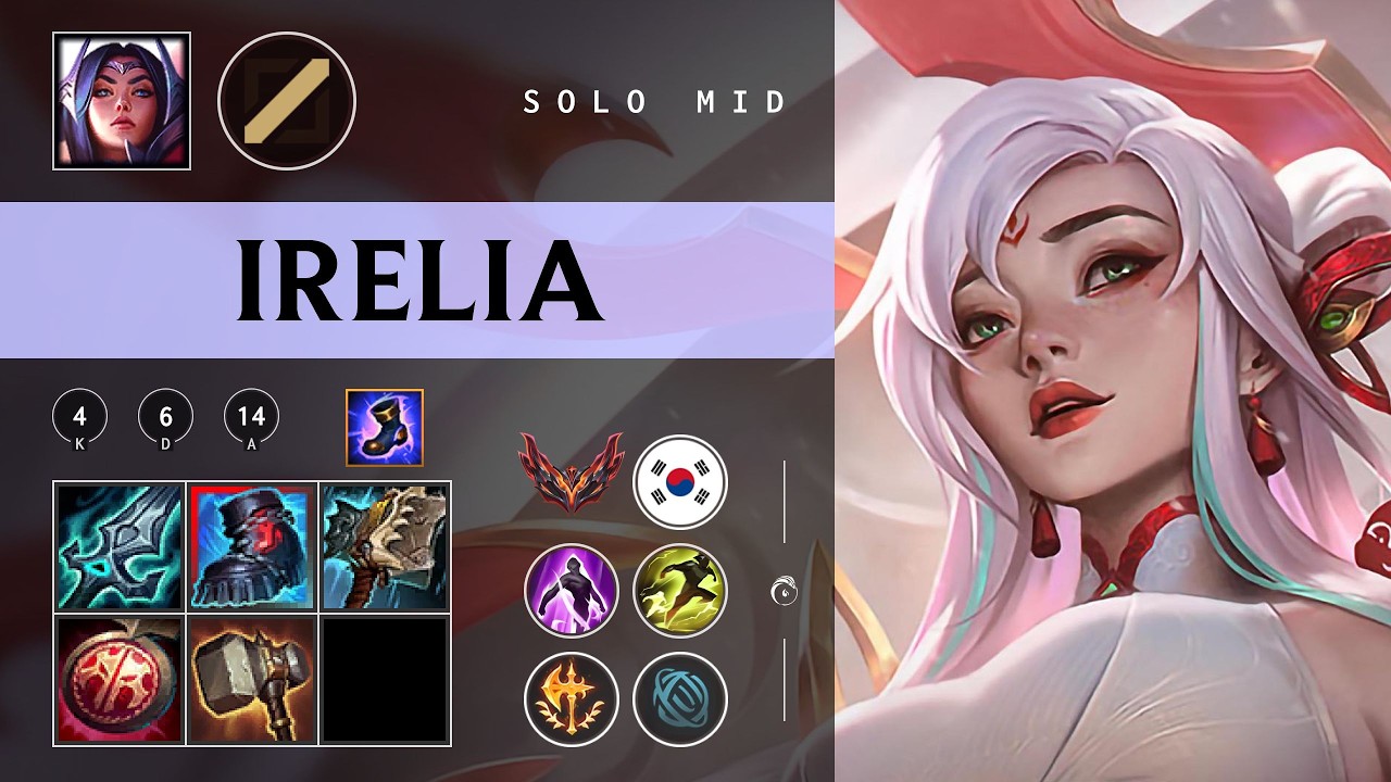 Irelia Mid vs Annie - KR Grandmaster Patch 26.04