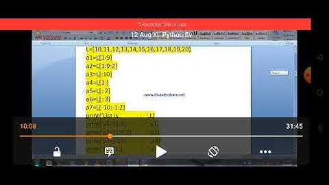 Class XI Informatics Practices 12-08-2020 By Mr. Praveen Singh Ch- Python List