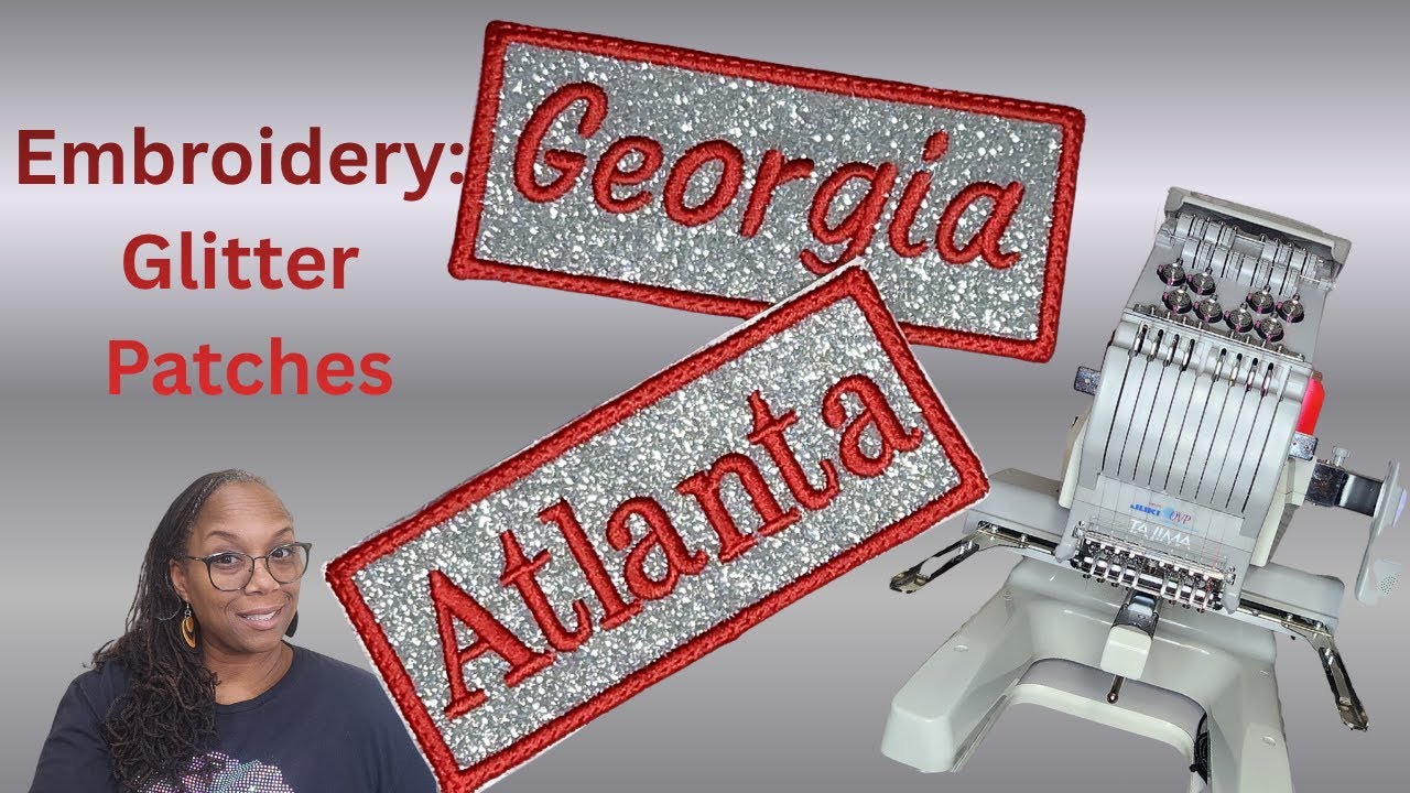 Создание блестящих лоскутков с помощью вышивки