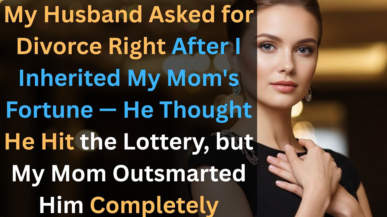 My Husband Asked for Divorce Right After I Inherited My Mom's Fortune — He Thought He Hit the
