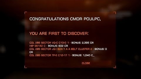 Elite Dangerous First To Discover