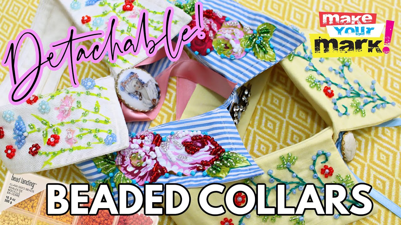 Съемные воротники с бусинами!