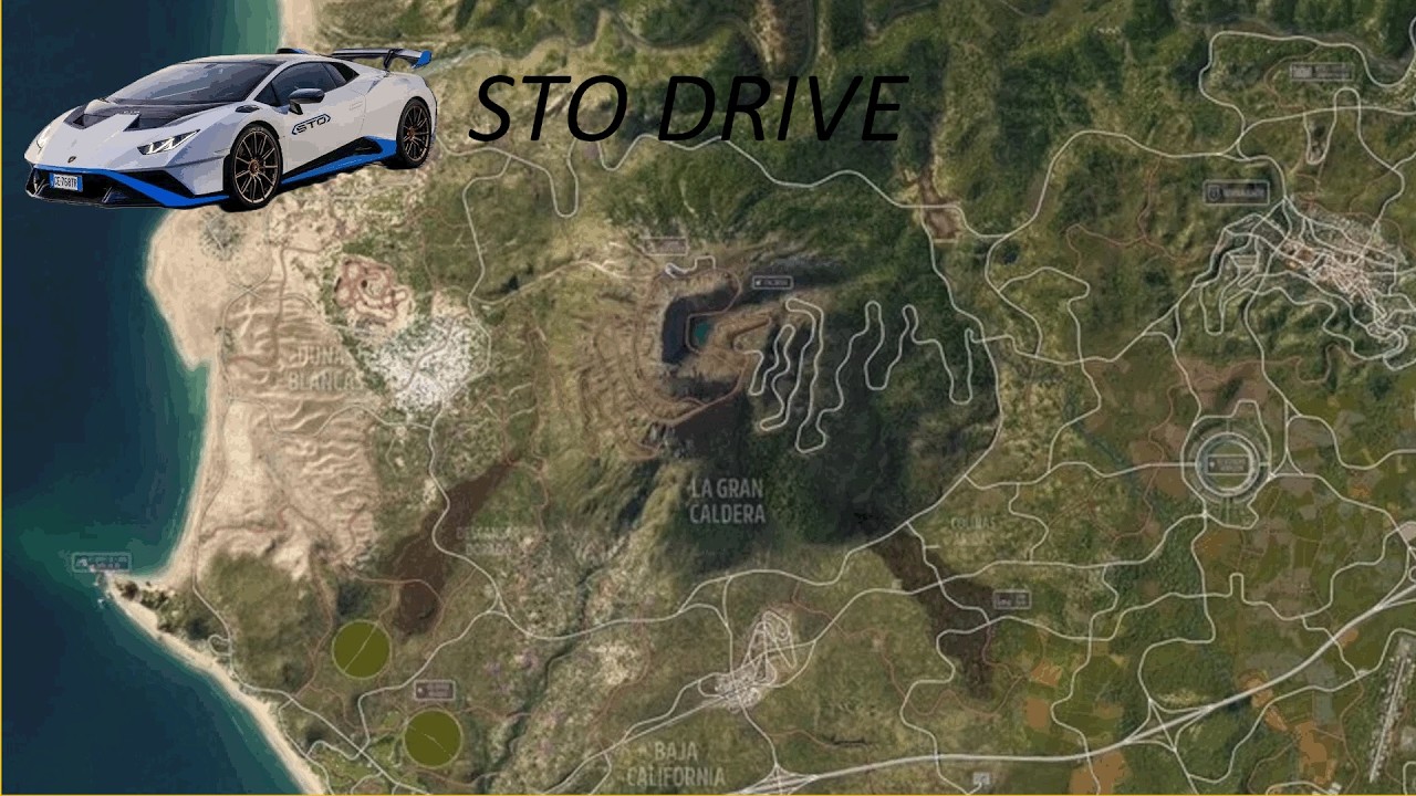 FORZA HORIZON 5: Lamborghini Huracan STO West to East Coast Drive (Unedited)