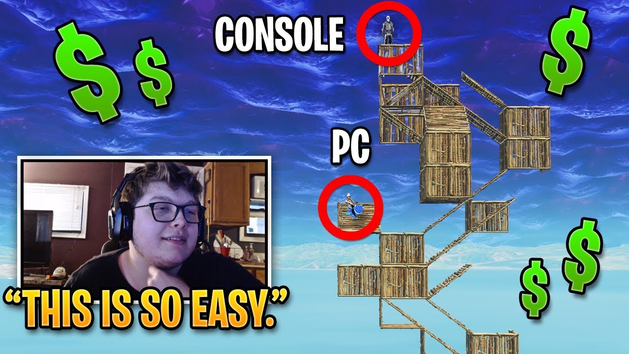 Best Console Player DESTROYS PC Players for Money! (Fortnite 1v1)