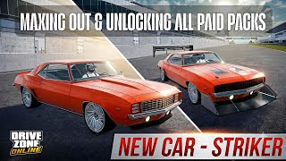 Drive Zone Online: New Car Striker | Maxing Out | Unlocking Paid Packs & Performance Test !!