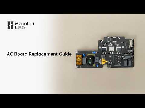 Bambu Lab X2D AC Board Replacement Guide