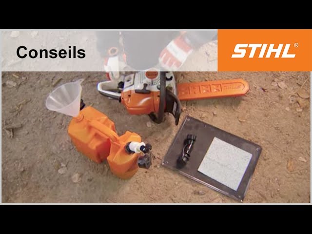 Tutoriel tronçonneuse n° 16 – Avant un arrêt prolongé