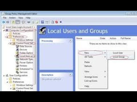 Get local user. Group Policy Management Editor.