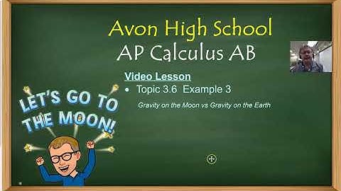 Avon High School - AP Calculus AB - Topic 3.6 - Example 3