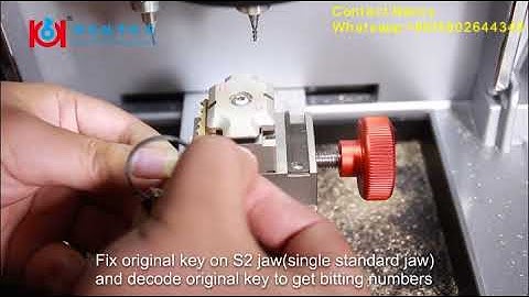 How to use Alpha Key Cutting Machine to Cut Sided House Key by S2 key Jaw