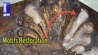 Gold frame motifs restoration