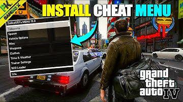 HOW TO INSTALL CHEAT MENU IN GTA 4 || GTA IV CHEAT MENU MOD