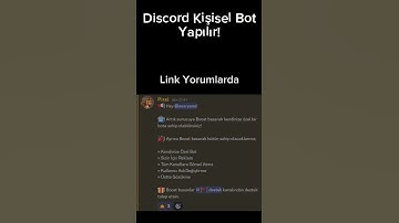Discord kişiye özel bot yapılır, istediğiniz komutu ekliyoruz, Discord mobil bot yapma