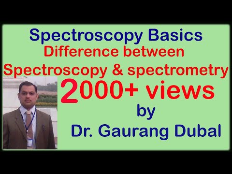 Difference between spectroscopy and spectrometry | Spectroscopy | Chemistry
