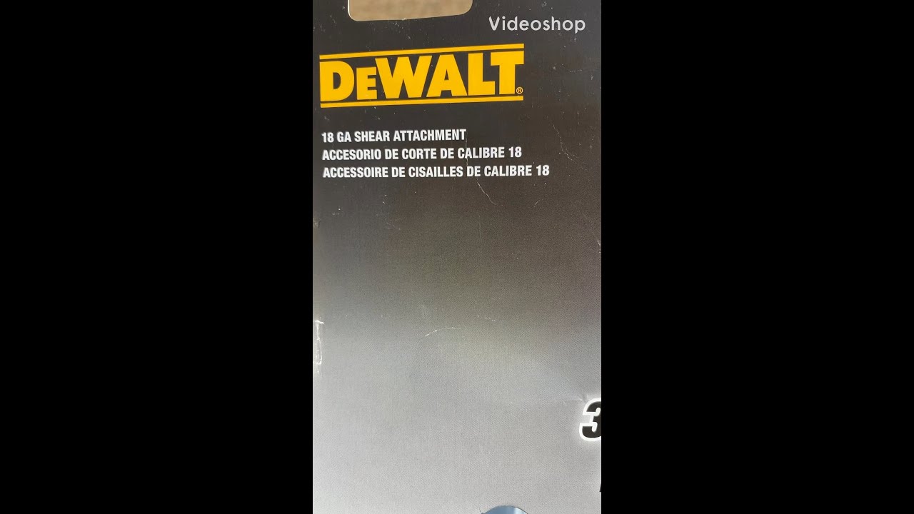 Review of the Dewalt 18 GA Shear attachment tool YouTube
