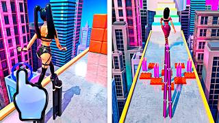 Luxury Heels Stunt Tracks Simulator 3D - High Heels Girl Run - iOS Android GamePlay #15 screenshot 3