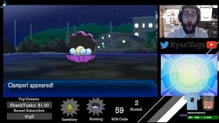 Shiny Clamperl via SOS in Pokemon Ultra Sun and Moon