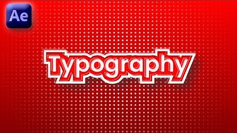 Creative Typography Animation In Adobe After Effects - After Effects Tutorial - No Plugins.