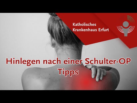 Video: Nach einer Schulteroperation schlafen – wikiHow