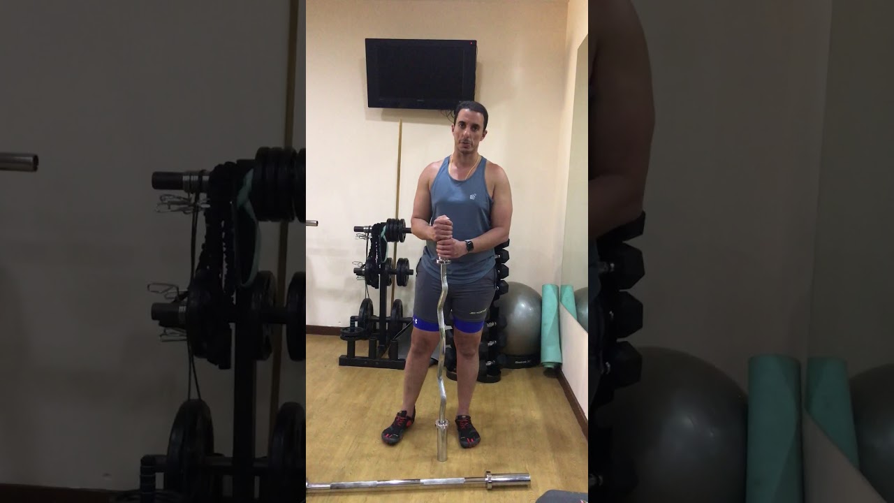 Narrow grip vs Wide grip barbell curls YouTube