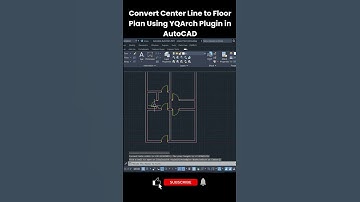 How to Convert Center Line to Floor Plan Using YQArch Plugin in AutoCAD | Step-by-Step Guide