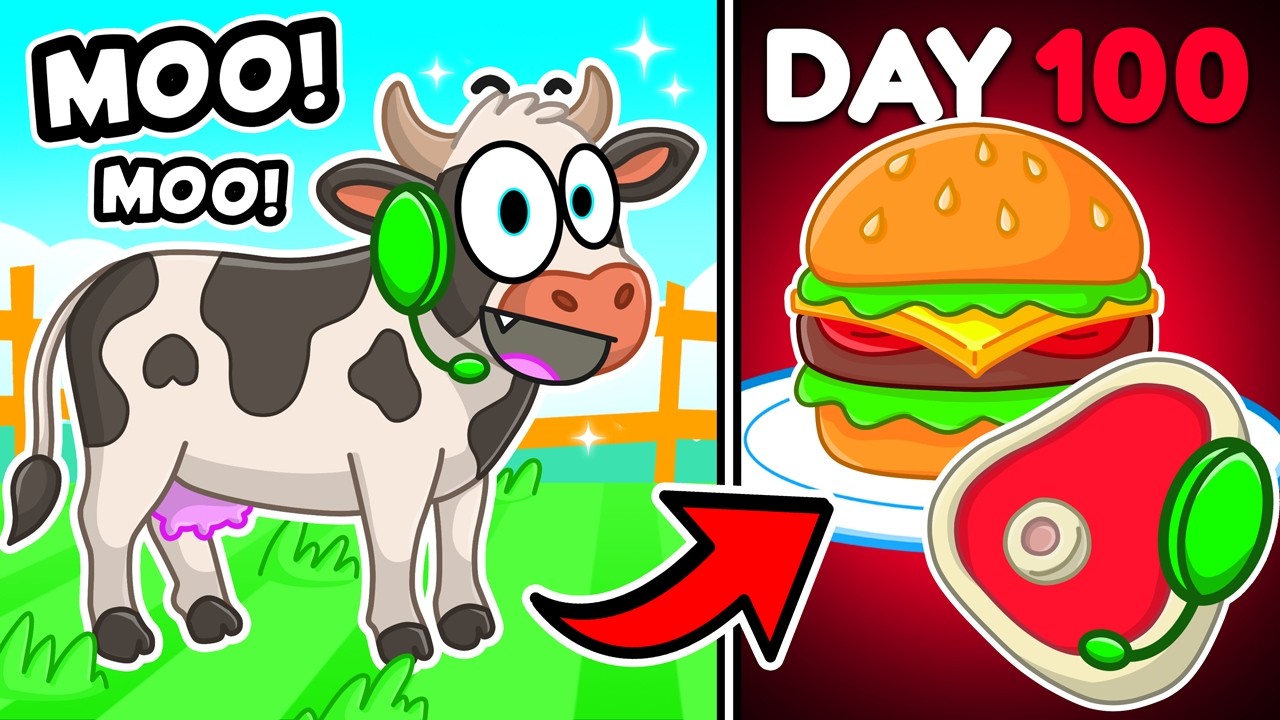 Birth to DEATH as COWS in Roblox!