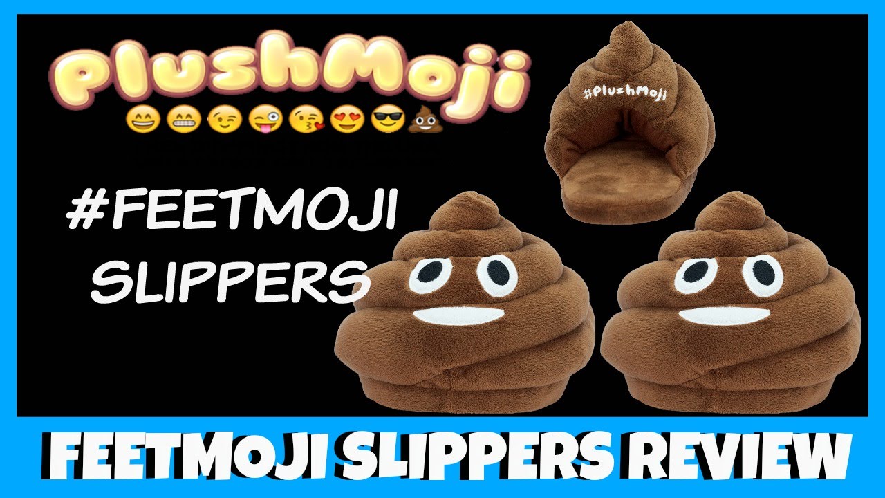 PlushMoji "Smiling Poop" FeetMoji Slippers 