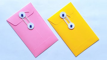 DIY String-Tie Envelopes | How To Make Gift Card Envelope | DIY Surprise Envelope Decoration Ideas
