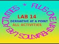 Plus One Maths Lab 14 Derivative at a Point All Activities  (Malayalam)