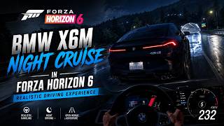 BMW X6M Night Cruise in Forza Horizon 6 — Realistic Driving Experience