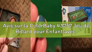 Avis sur la ColorBaby 43757 Jeu de Billard pour Enfant avec Accessoires CB Games 44,5 x 24,5 x 13 cm screenshot 5