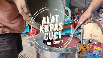 Alat Kupas Sekaligus Cuci Jahe, Kunir, Kunyit, Lengkuas - Ginger Peller Machine