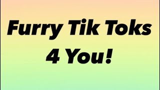Furry TikTok compilation!