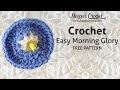 Modle de crochet gratuit easy morning glory  droitier