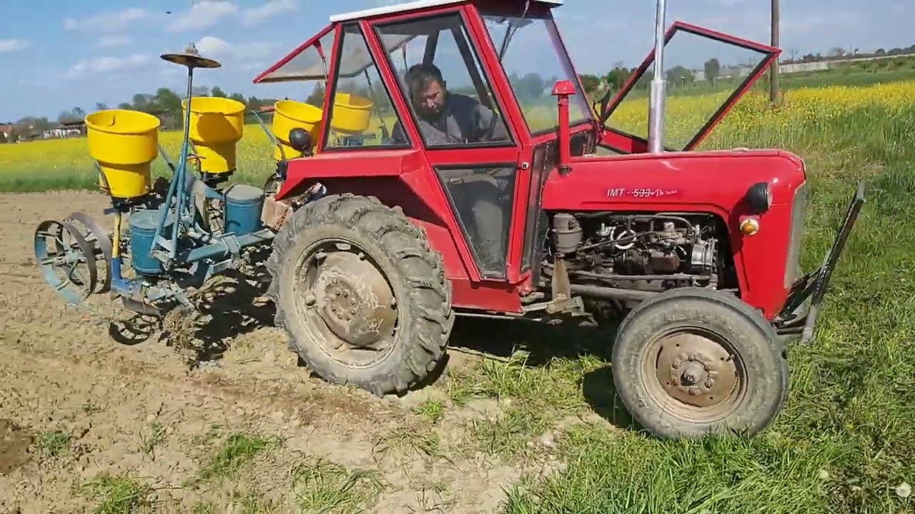 Sjetva kukuruza 2023 sa IMT 533 i OLT 4 reda sijačicom