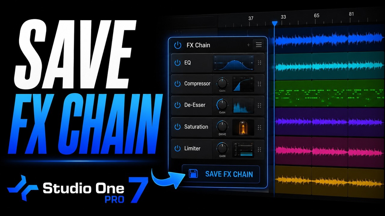 Save FX Chain | Studio One Pro 7 - YouTube