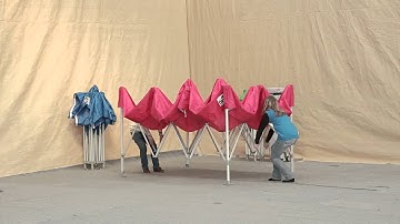 How to Setup Eurmax 10x15 Trade Show Canopy