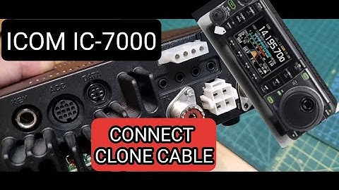 ICOM IC-7000 , Where do I plug in Programming Cable ?